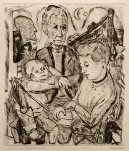 Familiescene af Max Beckmann