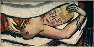 Kvinde i sengen af Max Beckmann