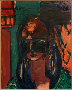 Kvinde med maske af Max Beckmann