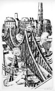 Store Bro (The Eiserne Steg i Frankfurt am Main) af Max Beckmann