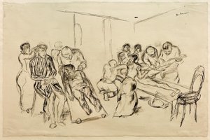 Stor operationsstue af Max Beckmann