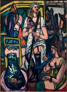 Stort billede af kvinder, fiskekvinder af Max Beckmann