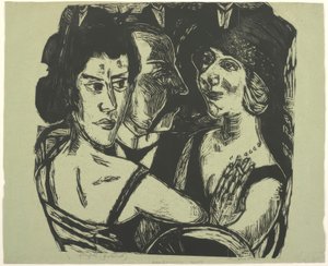 Gruppeportræt, Eden Bar af Max Beckmann