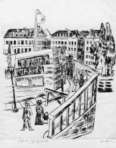 Træbro af Max Beckmann