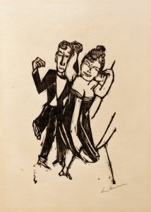 Lille dansende par af Max Beckmann