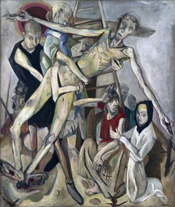 Nedstigningen fra korset. Maleri af Max Beckmann (1884-1950), olie på lærred af Max Beckmann