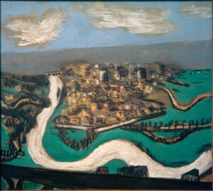 Landskab nær Saint-Germain af Max Beckmann
