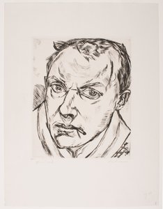 Stort selvportræt af Max Beckmann