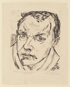 Stort selvportræt af Max Beckmann
