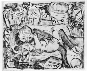 Liebespaar II af Max Beckmann