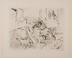 Lovers I, plade 4 fra porteføljen "Faces" af Max Beckmann