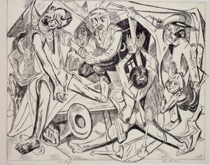 Malepatrus, af Max Beckmann (1884-1950), litografi. Tyskland, det 20. århundrede. af Max Beckmann
