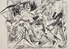 Martyrium, af Max Beckmann (1884-1950), gravering. Tyskland, det 20. århundrede. af Max Beckmann