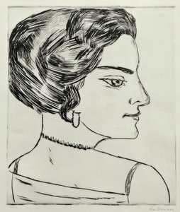 Naïla i profil af Max Beckmann