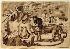 Perseus (Hercules) sidste opgave af Max Beckmann