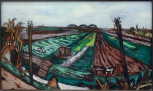 Polderlandskab med Hembrug af Max Beckmann