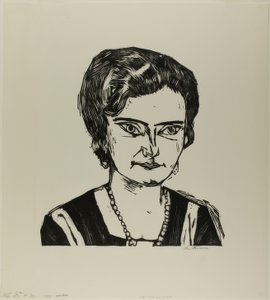 Portræt af fru H.M. (Naila), billede to fra Die Kunst der Gegenwart af Max Beckmann