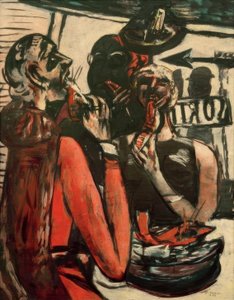 Prunier (Im Restaurant Prunier, Paris) af Max Beckmann