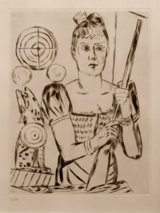 Skydebane af Max Beckmann