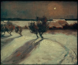 Snelandskab i måneskin af Max Beckmann