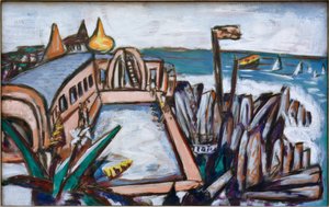 Cap Martin swimmingpool af Max Beckmann