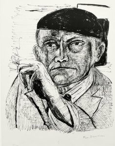 Selvportræt af Max Beckmann