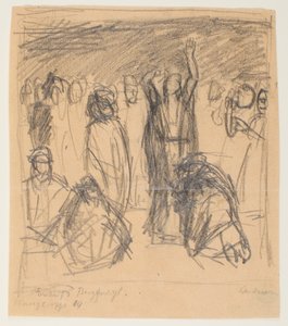 Skitse til bjergprædiken af Max Beckmann