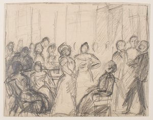 Skitse til Samfundsfest af Max Beckmann