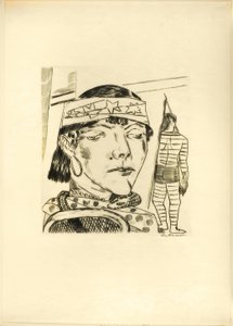 Snake Lade, tallerken ti fra messen af Max Beckmann