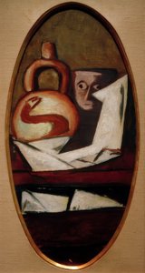 Stilleben med en mexicansk figur af Max Beckmann