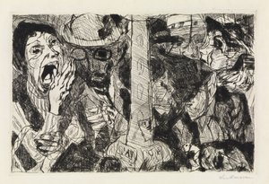 Gade II af Max Beckmann