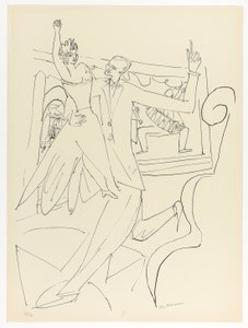Tango, tallerken fire fra Day and Dream af Max Beckmann