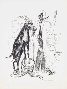 The Buck, tallerken 9 fra porteføljen "Day and Dream" af Max Beckmann