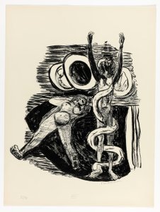 The Fall of Man, tallerken 14 fra Day and Dream af Max Beckmann