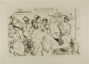 The Large Operation, plade atten fra Gesichter af Max Beckmann