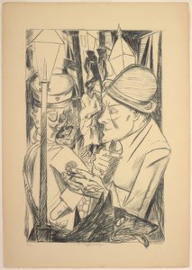 Vejen hjem, tallerken to fra Die Hölle af Max Beckmann