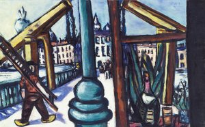 Træbroen af Max Beckmann