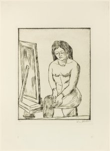 Toilette (Before the Mirror) af Max Beckmann