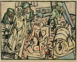 Totenhaus af Max Beckmann