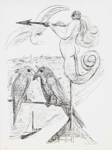 Weather-Vane, plade 2 fra porteføljen "Day and Dream" af Max Beckmann