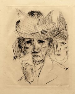 Grædende kvinde af Max Beckmann