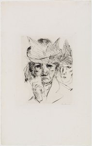 Grædende kvinde af Max Beckmann