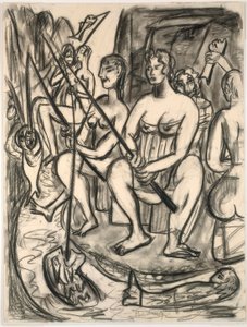 Kvinder fiskeri af Max Beckmann