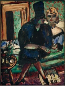 To kvinder i sofaen af Max Beckmann