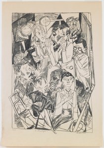plade 6: Ideologerne af Max Beckmann