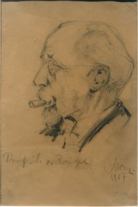 Portræt af Heinrich von Rein af Max Bergmann
