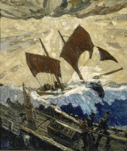 En hændelse på den engelske kanal, 1919. af Max Bohm