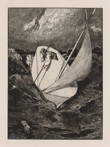 A Glove: The Rescue, 1880. af Max Klinger