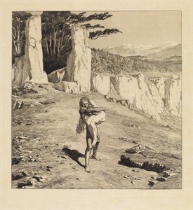 Adam (Eva og fremtiden, opus III, blad 5) af Max Klinger