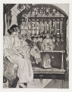 Ved porten (Telt, Opus XIV, 2. del, nr. 23) af Max Klinger